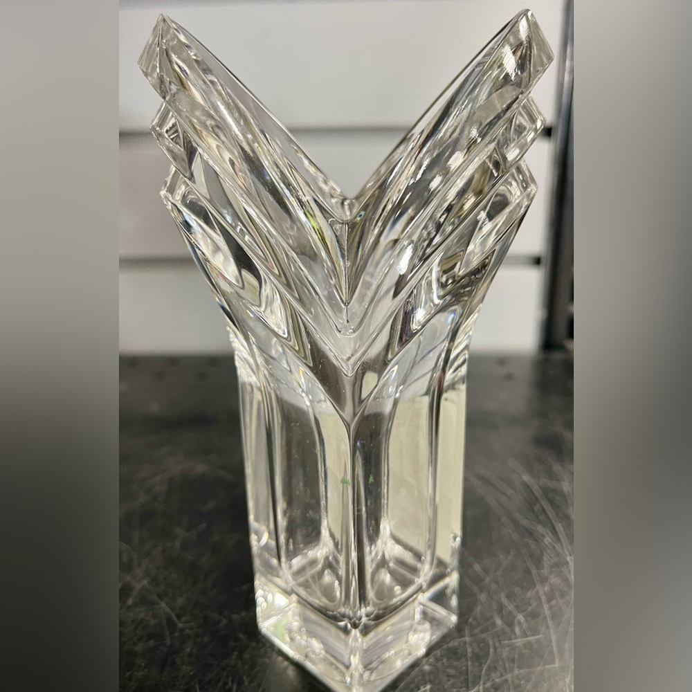 Mikasa Art Deco Crystal Tulip 🌷  VINTAGE Vase